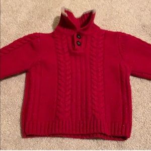 Boy red sweater Jacadi size 2.